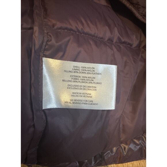EDDIE BAUER Women's L/XL Purple Packable Down Jacket EB650 Iridescent Plum - Picture 7 of 9